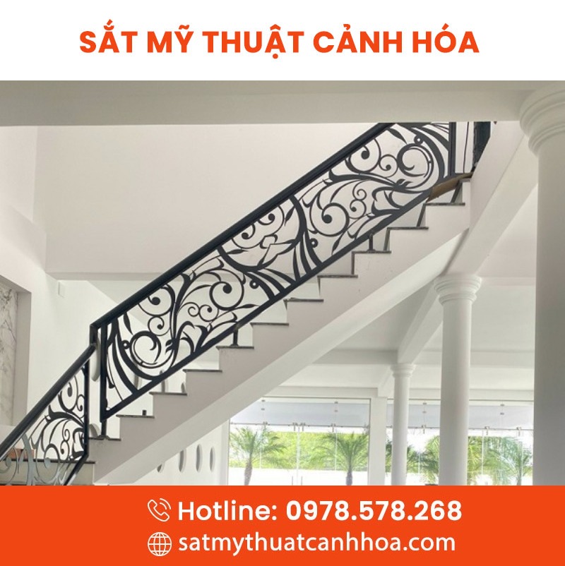 cau thang mt 172 - Cầu Thang Sắt Mỹ Thuật CTS-172