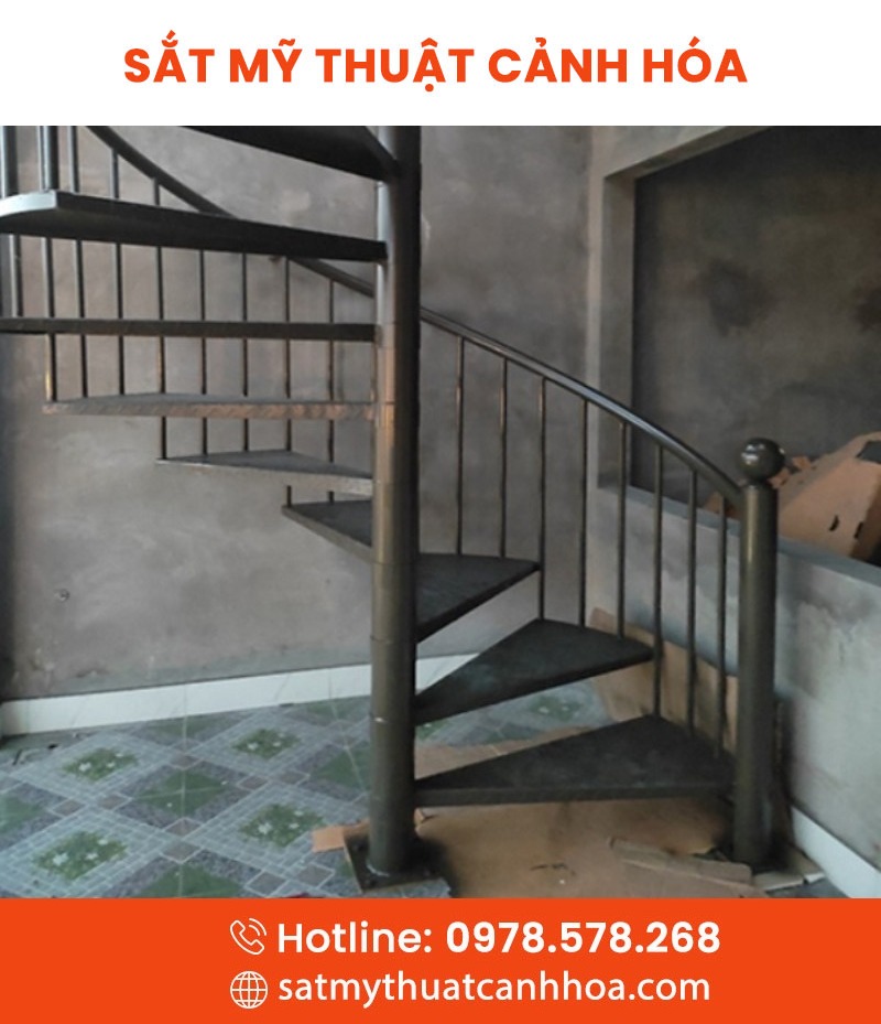cau thang xoan oc 15 - Cầu Thang Xoắn Ốc CTO-15