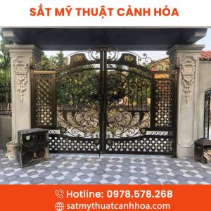 Cổng Sắt Mỹ Thuật 2 Cánh CSM-48