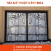 cong sat mt 2 canh 50 - Cổng Sắt Mỹ Thuật 2 Cánh CSM-50