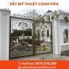 cong sat mt 2 canh 53 - Cổng Sắt Mỹ Thuật 2 Cánh CSM-53