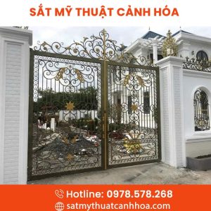 Cổng Sắt Mỹ Thuật 2 Cánh CSM-53