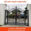 cong sat mt 2 canh 55 - Cổng Sắt Mỹ Thuật 2 Cánh CSM-55
