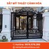 cong sat mt 2 canh 57 - Cổng Sắt Mỹ Thuật 2 Cánh CSM-57