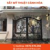 cong sat mt 2 canh 59 - Cổng Sắt Mỹ Thuật 2 Cánh CSM-59