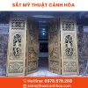 cong sat mt 4 canh 11 - Cổng Sắt Mỹ Thuật 4 Cánh CMT-11
