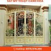 cong sat mt 4 canh 17 - Cổng Sắt Mỹ Thuật 4 Cánh CMT-17