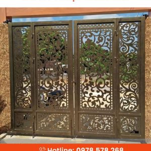 Cổng Sắt Mỹ Thuật 4 Cánh CMT-23