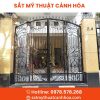 cong sat mt 4 canh 27 - Cổng Sắt Mỹ Thuật 4 Cánh CMT-27