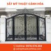 cong sat mt 4 canh 31 - Cổng Sắt Mỹ Thuật 4 Cánh CMT-31