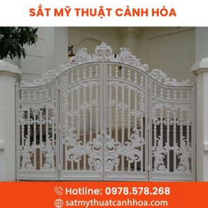 Cổng Sắt Mỹ Thuật 4 Cánh CMT-32