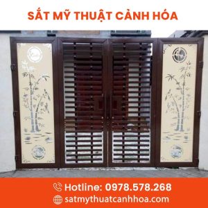 Cổng Sắt Mỹ Thuật 4 Cánh CMT-41