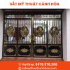 cong sat mt 4 canh 44 - Cổng Sắt Mỹ Thuật 4 Cánh CMT-44