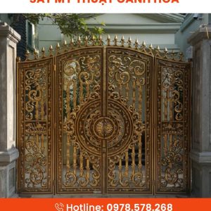 Cổng Sắt Mỹ Thuật 4 Cánh CMT-05