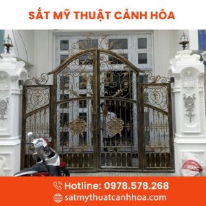 Cổng Sắt Mỹ Thuật 4 Cánh CMT-59