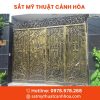 cong sat mt 4 canh 61 - Cổng Sắt Mỹ Thuật 4 Cánh CMT-61