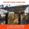 cong sat mt 4 canh 7 - Cổng Sắt Mỹ Thuật 4 Cánh CMT-07