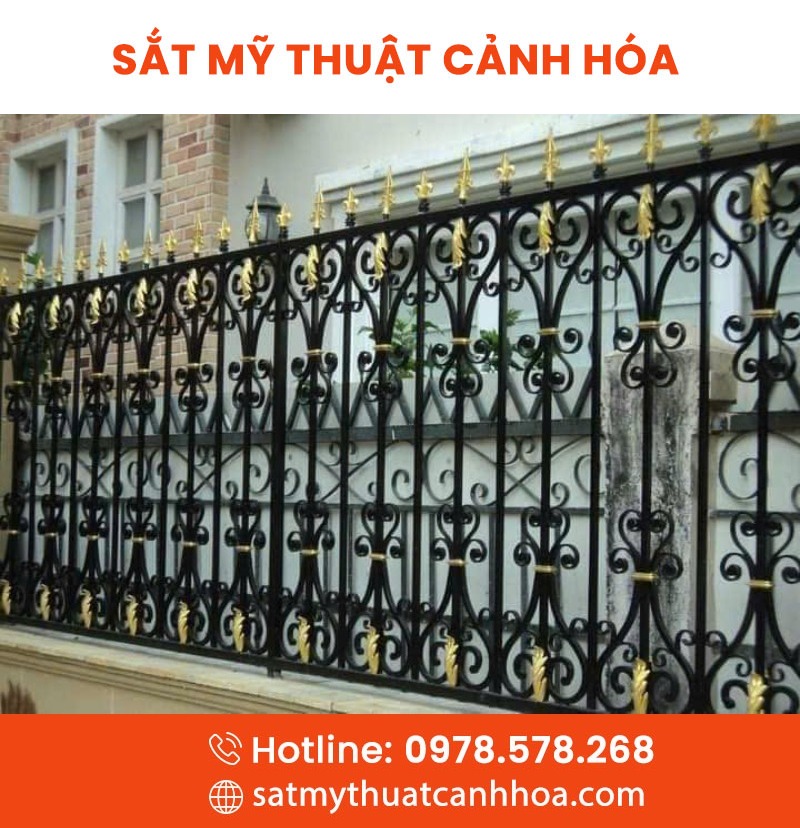 hang rao sat 25 - Hàng Rào Sắt Mỹ Thuật HRS-25