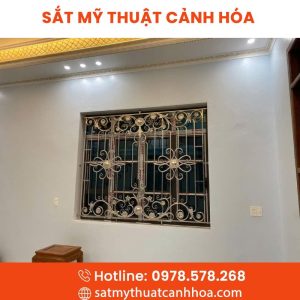 Hoa Sắt Cửa Sổ Mỹ Thuật HSM-02