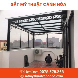 Mái Kính Sắt Mỹ Thuật MKS-104