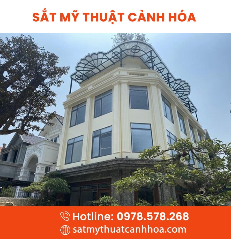 mai kinh 140 - Mái Kính Sắt Mỹ Thuật MKS-140