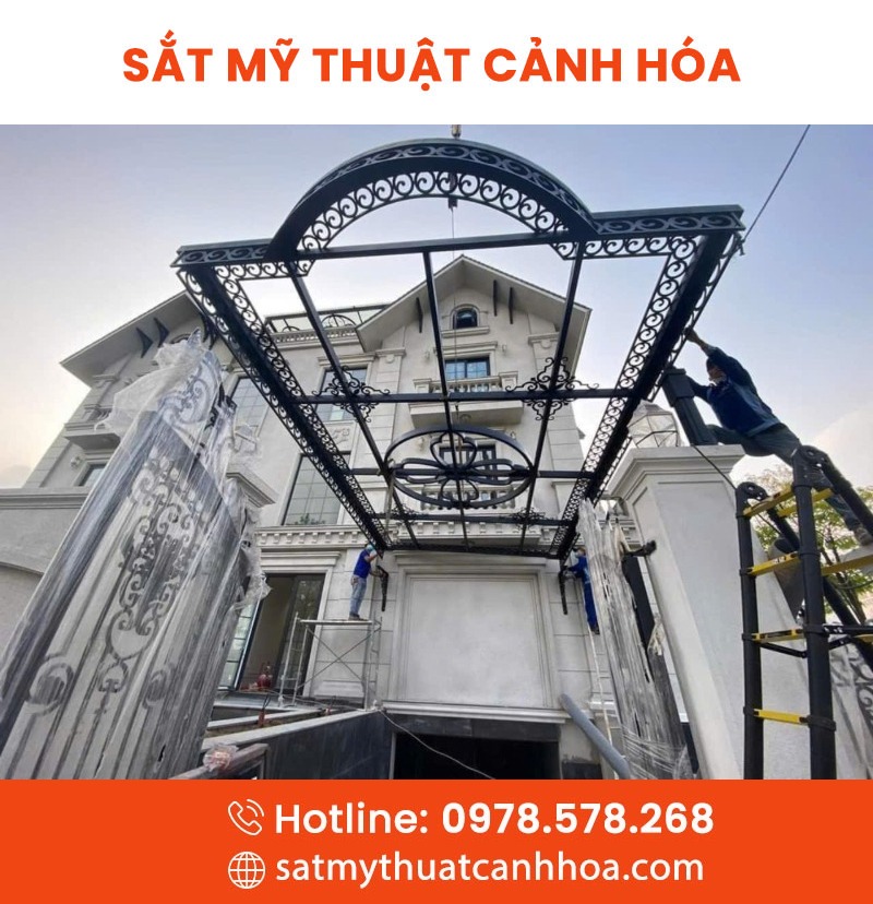 mai kinh 33 - Mái Kính Sắt Mỹ Thuật MKS-33