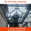 mai kinh 4 - Mái Kính Sắt Mỹ Thuật MKS-04